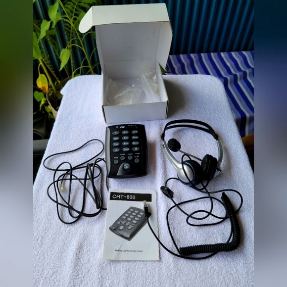 CHT-800 Telemarketing Headset  and Dialing Pad for Landlines - Picture 2 of 8